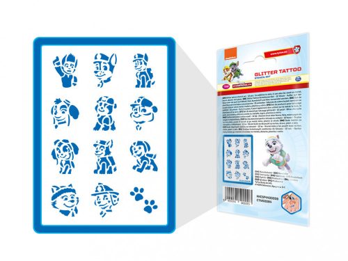 Sablonok, 12 db-os, Paw Patrol, Mancs őrjárat (CTMS-0084)