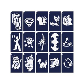 Sablonok, közepes, 15 db-os, fiús mese szett (CTMS-0075)