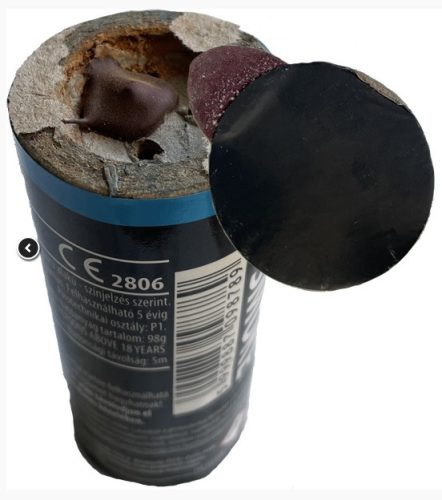 Citromsárga füstgyertya, 2 perc