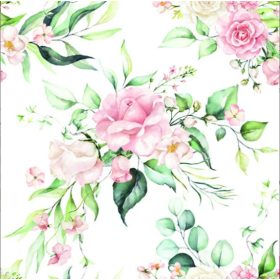   Ti-Flair Szalvéta 33x33 cm 3 Rétegű 20 lap/Csomag Blush Pink Bouquet 378537 Tavasz