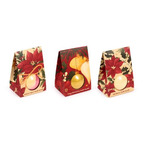 Fürdőbomba Díszcsomagolásban, Karácsonyi - Mikulásvirág - Karácsonyi Növények