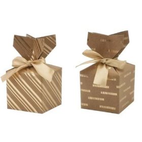 Díszdoboz CREATIVE csíkos vonalas 10x10 cm 2db-os
