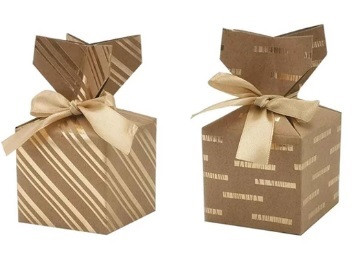 Díszdoboz CREATIVE csíkos vonalas 10x10 cm 2db-os