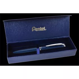   Zseléstoll, 0,35 mm, rotációs, diplomatakék tolltest, PENTEL "EnerGel BL-2007" kék