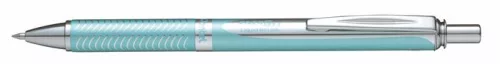 Zseléstoll, 0,35 mm, nyomógombos, aquamarin tolltest, PENTEL "EnerGel BL-407" kék