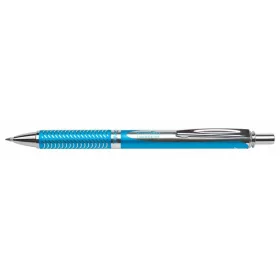   Zseléstoll, 0,35 mm, nyomógombos, égszínkék tolltest, PENTEL "EnerGel BL-407" kék