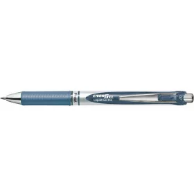   Zseléstoll, 0,35 mm, nyomógombos, PENTEL "EnerGel BL77", sötétkék