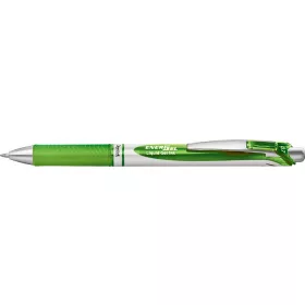   Zseléstoll, 035 mm, nyomógombos, PENTEL "EnerGel BL77", világoszöld