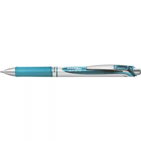   Zseléstoll, 035 mm, nyomógombos, PENTEL "EnerGel BL77", világoskék