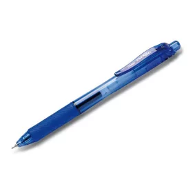   Zseléstoll, 0,25 mm, nyomógombos, PENTEL "EnerGelX BLN105", kék