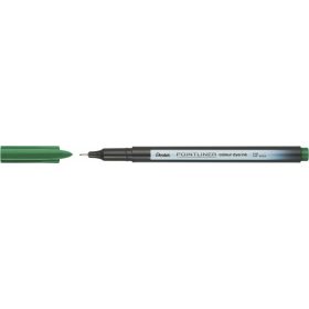 Tűfilc, 0,4 mm, PENTEL "Pointliner", fenyőzöld