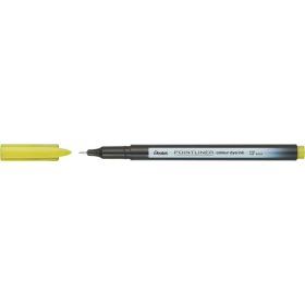 Tűfilc, 0,4 mm, PENTEL "Pointliner", limezöld