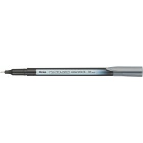 Tűfilc, 0,4 mm, PENTEL "Pointliner", szürke