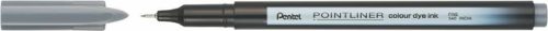 Tűfilc, 0,4 mm, PENTEL "Pointliner", szürke