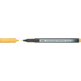 Tűfilc, 0,4 mm, PENTEL "Pointliner", okkersárga