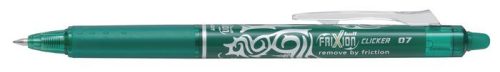 Rollertoll, 0,35 mm, törölhető, nyomógombos, PILOT "Frixion Clicker", zöld