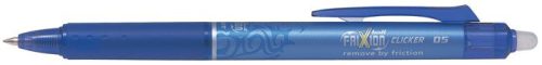 Rollertoll, 0,25 mm, törölhető, nyomógombos, PILOT "Frixion Clicker", kék