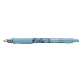   Zseléstoll, 0,32 mm, nyomógombos, kék tolltest, PILOT "G-2 Flow", kék