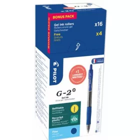   Zseléstoll, 0,32 mm, nyomógombos, PILOT "G-2", 20 db, kék