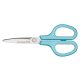 Olló, általános, 17,5 cm, PLUS "Fitcut Curve", világoskék
