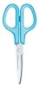 Olló, általános, balkezes, 17,5 cm, PLUS "Fitcut Curve", világoskék