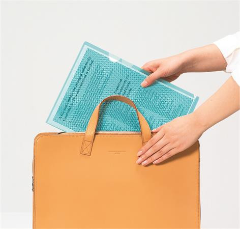 Genotherm, "L" , adatvédelmi, A4, PP, PLUS, kék