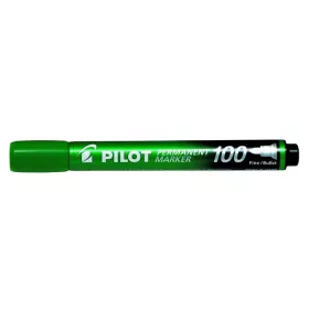  Alkoholos marker, 1-4,5 mm, kúpos, PILOT "Permanent Marker 100", zöld