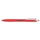 Golyóstoll, 0,27 mm, nyomógombos, PILOT "Rexgrip", piros
