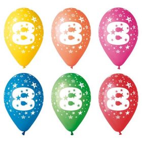 Léggömb, 26 cm, számos, 8