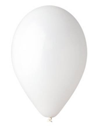 Léggömb, 26 cm, fehér