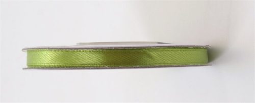 Szatén szalag, 6 mm, limezöld