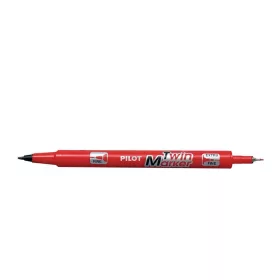   Alkoholos marker, 0,8/2 mm, kétvégű, PILOT "Twin", piros