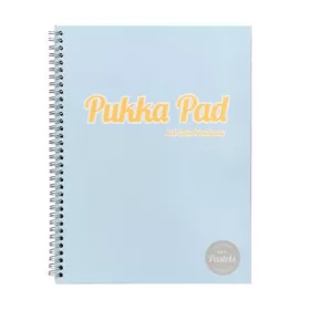   Spirálfüzet, A4, vonalas, 100 lap, PUKKA PAD "Pastel Jotta Pad", vegyes szín