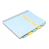 Spirálfüzet, A4, vonalas, 100 lap, PUKKA PAD "Pastel project book", vegyes szín