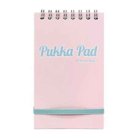 Jegyzetfüzet, A7, vonalas, 50 lap, PUKKA PAD "Pastel", vegyes színek
