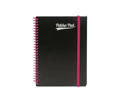 Spirálfüzet, A5, vonalas, 100 lap, PUKKA PAD, "Neon notepad"