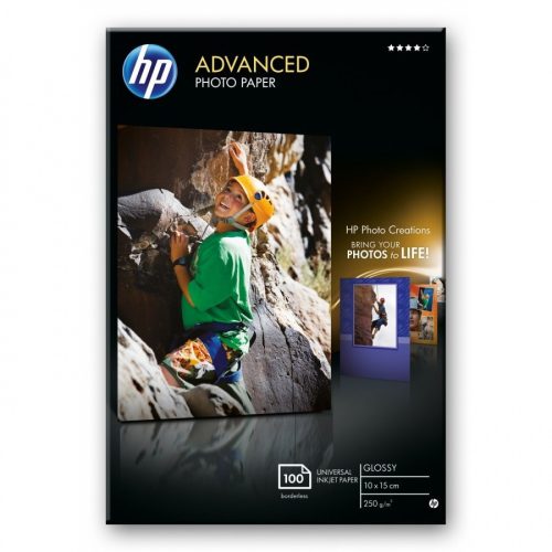 HP 10x15 Fényes Fotópapír 100lap 250g (CDH)