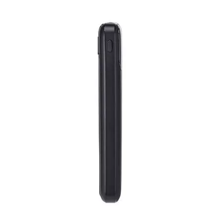 Power bank, beépített kábellel, 10.000mAh, RIVACASE "VA2211", fekete