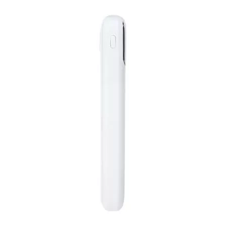 Power bank, beépített kábellel, 10.000mAh, RIVACASE "VA2211", fehér