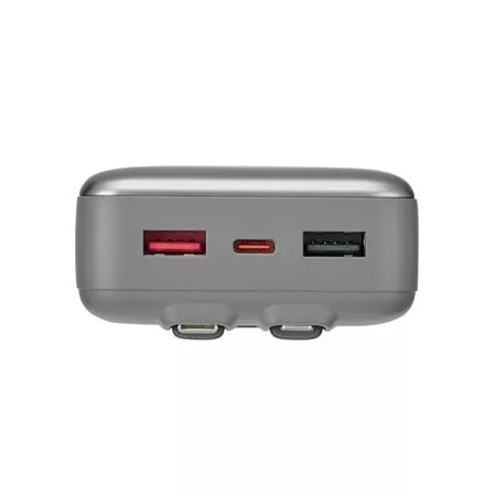 Power bank, beépített kábellel, 20.000mAh, RIVACASE "VA2612"