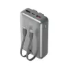 Power bank, beépített kábellel, 20.000mAh, RIVACASE "VA2612"