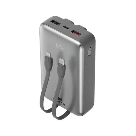 Power bank, beépített kábellel, 20.000mAh, RIVACASE "VA2612"
