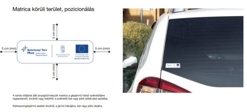 E-mobilitási matrica (RRF-REP-10.10.1-24) kívülről ragasztható