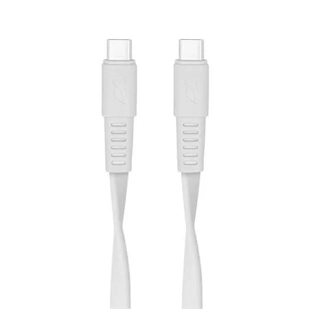 USB kábel, USB-C - USB-C, 1,2 m, RIVACASE "PS6005", fehér
