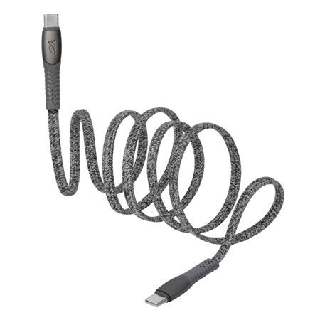 USB kábel, USB-C - USB-C, 1,2 m, RIVACASE "PS6105", szürke