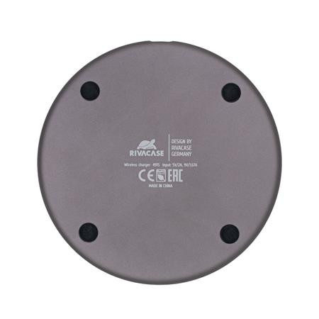 Vezeték nélküli töltő, Qi szabvány, 10W, szövet borítás, RIVACASE "VA4915", kék