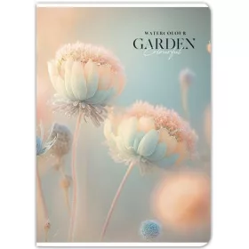   Füzet, tűzött, A4, vonalas, 80 lap, SHKOLYARYK "Garden", vegyes