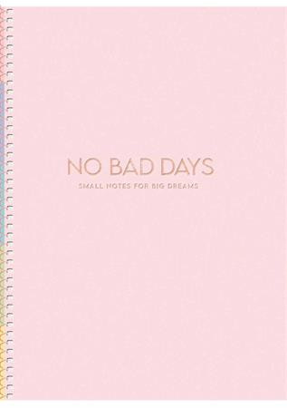 Spirálfüzet, B5, kockás, 80 lap, keményfedeles, SHKOLYARYK "No bad days", vegyes