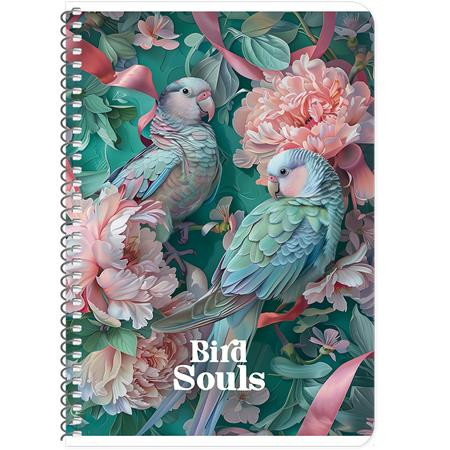 Spirálfüzet, A5, kockás, 80 lap, SHKOLYARYK, vegyes