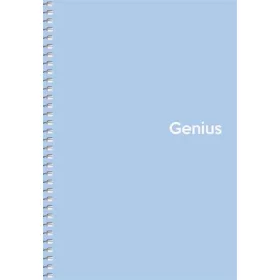   Spirálfüzet, A5, kockás, 80 lap, PP borító, SHKOLYARYK "Genius Pastel", vegyes
